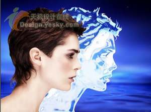 Photoshop制作液态冰美人_亿码酷站___亿码酷站平面设计教程插图10