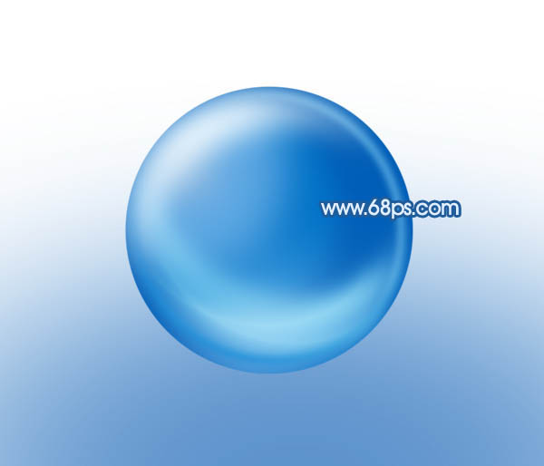 Photoshop制作逼真的蓝色椭圆形水珠_亿码酷站___亿码酷站平面设计教程插图8