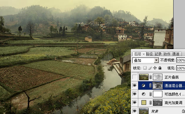Photoshop把田园风景转为唯美的油画效果_亿码酷站___亿码酷站平面设计教程插图6
