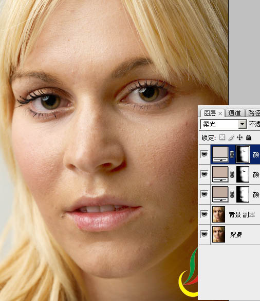 Photoshop保留细节: 修复脸的暗部_亿码酷站___亿码酷站平面设计教程插图7