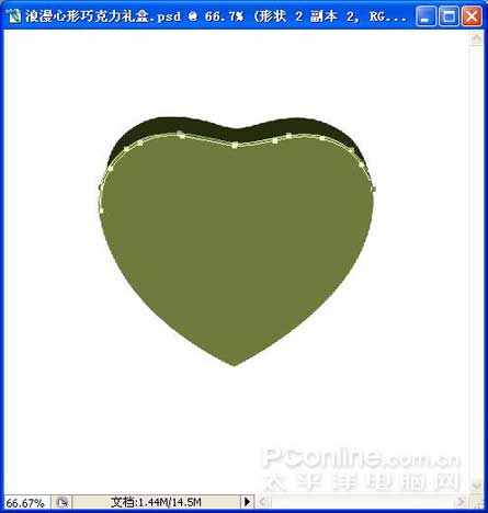 Photoshop绘制浪漫心形巧克力礼盒_亿码酷站___亿码酷站平面设计教程插图5