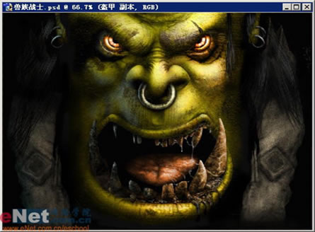 Photoshop鼠绘教程:魔兽兽族战士_亿码酷站___亿码酷站平面设计教程插图44