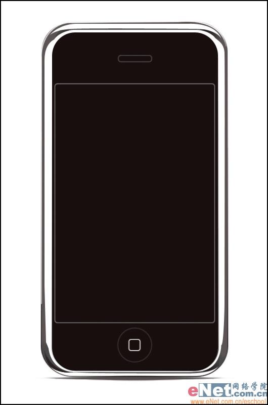 PS绘制苹果iPhone_亿码酷站___亿码酷站平面设计教程插图7