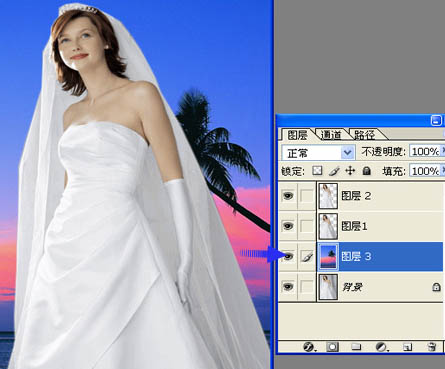 背景单一的婚纱照片快速抠图方法_亿码酷站___亿码酷站平面设计教程插图8