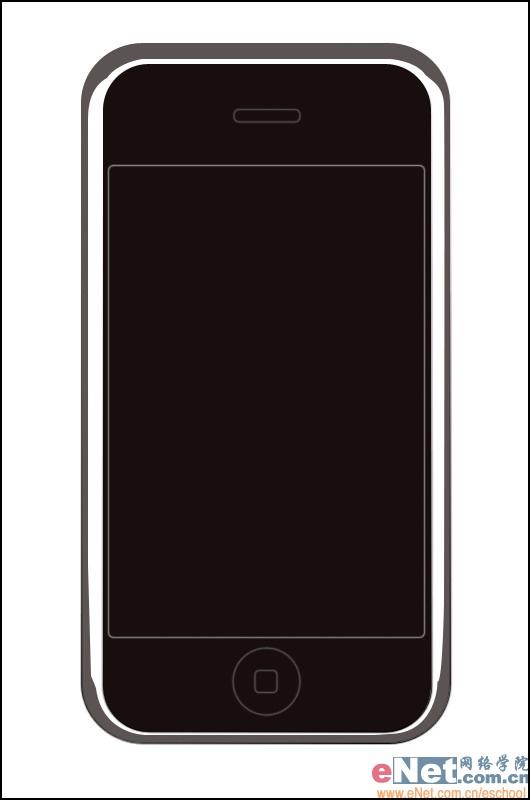 PS绘制苹果iPhone_亿码酷站___亿码酷站平面设计教程插图6