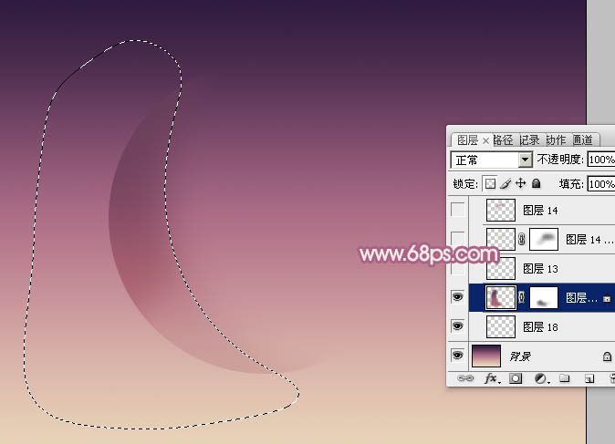 Photoshop制作漂亮的紫色气泡_亿码酷站___亿码酷站平面设计教程插图4