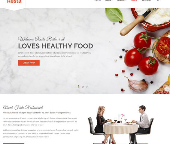 响应式绿色西餐厅企业网站模板_php网站模板
