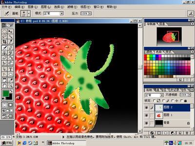 Photoshop鼠绘鲜嫩草莓_亿码酷站___亿码酷站平面设计教程插图11