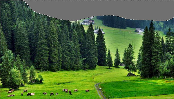 Photoshop快速把绿色风景图片转为雪景效果_亿码酷站___亿码酷站平面设计教程插图3