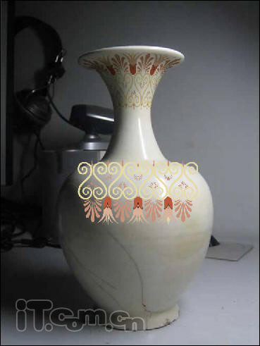 Photoshop为陶瓷花瓶添加精美的图案_亿码酷站___亿码酷站平面设计教程插图8