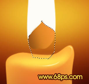 Photoshop绘制蜡烛与火焰_亿码酷站___亿码酷站平面设计教程插图6