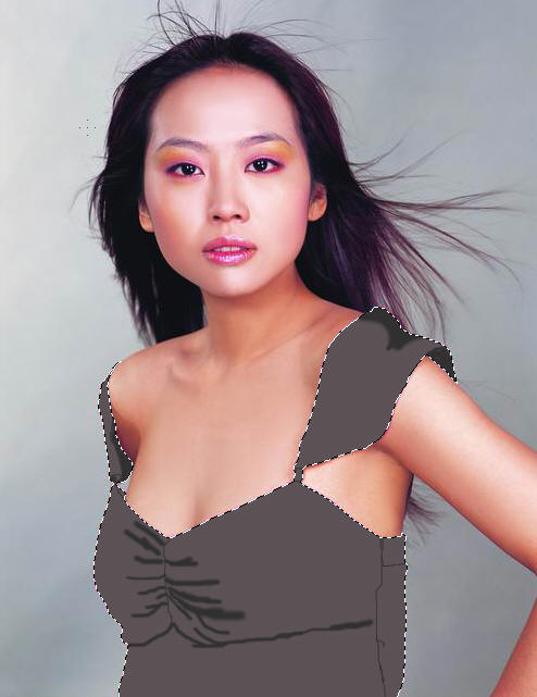 Photoshop为美女“换”衣服_亿码酷站___亿码酷站平面设计教程插图8