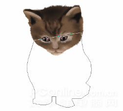 Photoshop鼠绘教程：可爱的小猫_亿码酷站___亿码酷站平面设计教程插图16