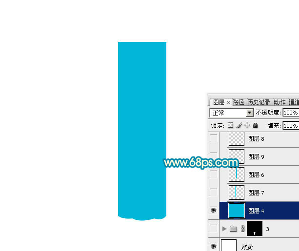 Photoshop制作一只精致的蓝色铅笔_亿码酷站___亿码酷站平面设计教程插图3
