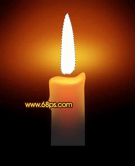 Photoshop绘制蜡烛与火焰_亿码酷站___亿码酷站平面设计教程插图5