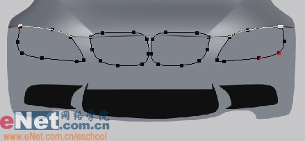 Photoshop鼠绘实例:宝马BMW M3_亿码酷站___亿码酷站平面设计教程插图4