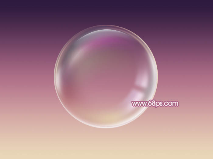 Photoshop制作漂亮的紫色气泡_亿码酷站___亿码酷站平面设计教程插图21