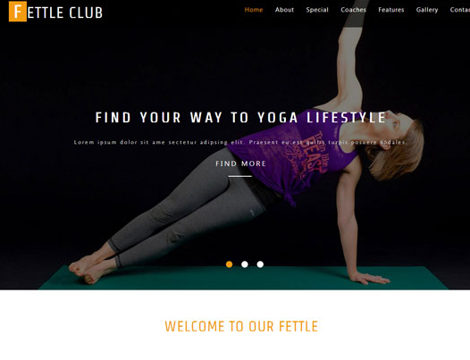 女性瑜伽健身单页网站模板_帝国cms模板