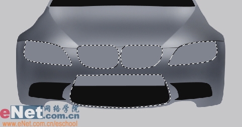 Photoshop鼠绘实例:宝马BMW M3_亿码酷站___亿码酷站平面设计教程插图5