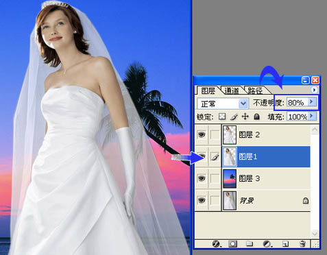 背景单一的婚纱照片快速抠图方法_亿码酷站___亿码酷站平面设计教程插图9