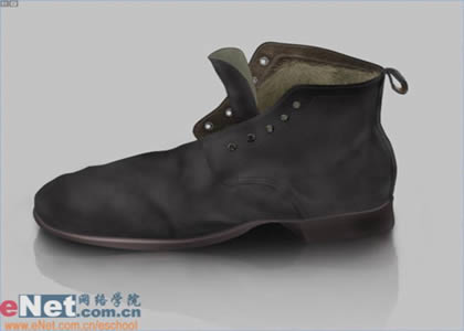 Photoshop鼠绘一只旧皮鞋_亿码酷站___亿码酷站平面设计教程插图