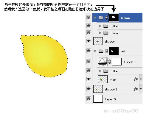 PS鼠绘逼真的柠檬_亿码酷站___亿码酷站平面设计教程插图2