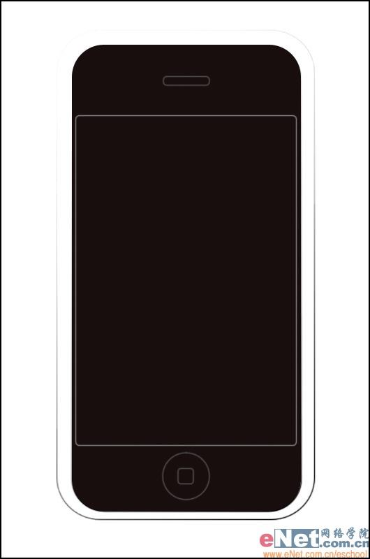 PS绘制苹果iPhone_亿码酷站___亿码酷站平面设计教程插图5