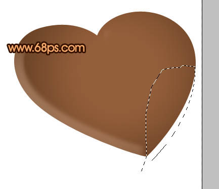 Photoshop制作光滑的巧克力立体心形_亿码酷站___亿码酷站平面设计教程插图6
