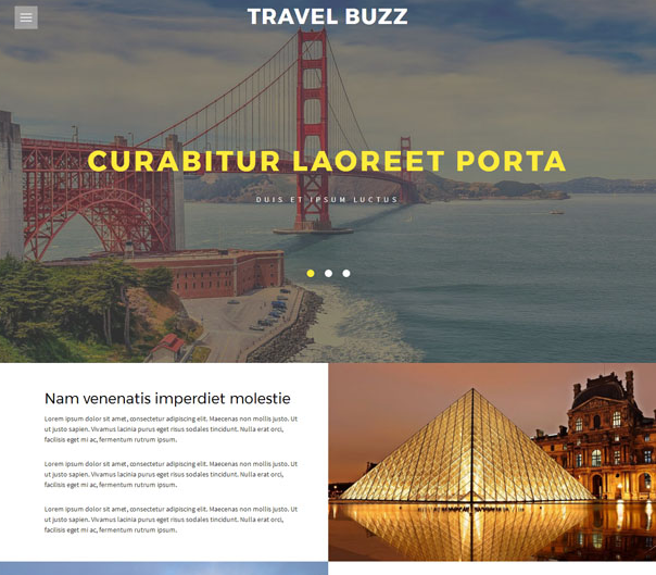 宽屏大气世界旅游热点网站模板_html网站模板插图