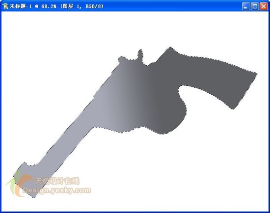 Photoshop鼠绘一把左轮手枪_亿码酷站___亿码酷站平面设计教程插图2
