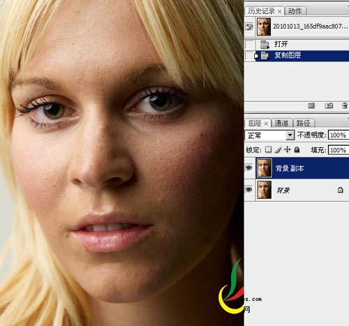 Photoshop保留细节: 修复脸的暗部_亿码酷站___亿码酷站平面设计教程插图2