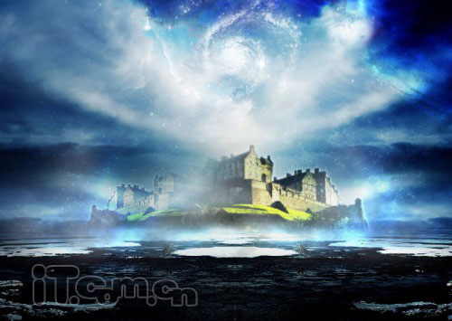 Photoshop打造一座神秘的海上城堡_亿码酷站___亿码酷站平面设计教程插图19