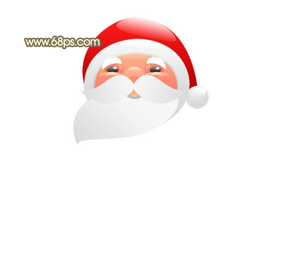 Photoshop制作可爱的红色卡通圣诞老人_亿码酷站___亿码酷站平面设计教程插图11