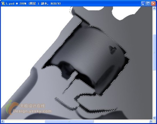 Photoshop鼠绘一把左轮手枪_亿码酷站___亿码酷站平面设计教程插图7