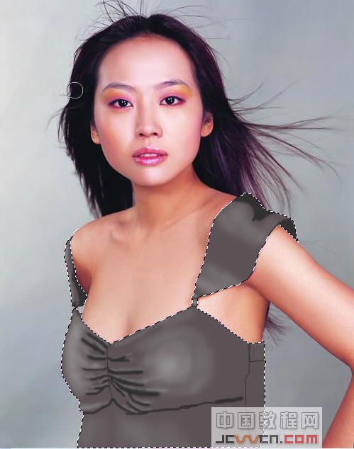 Photoshop为美女“换”衣服_亿码酷站___亿码酷站平面设计教程插图9