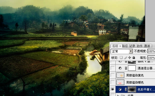 Photoshop把田园风景转为唯美的油画效果_亿码酷站___亿码酷站平面设计教程插图13