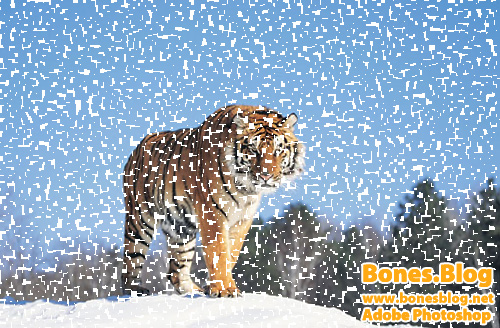 用Photoshop打造下雪场景_亿码酷站___亿码酷站平面设计教程插图5