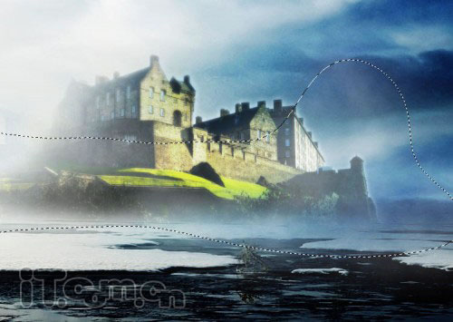 Photoshop打造一座神秘的海上城堡_亿码酷站___亿码酷站平面设计教程插图14