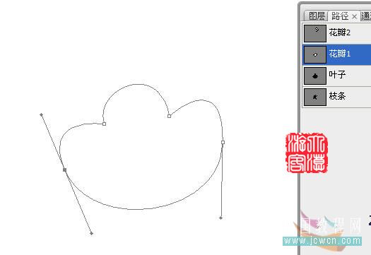 PS鼠绘牡丹花_亿码酷站___亿码酷站平面设计教程插图1