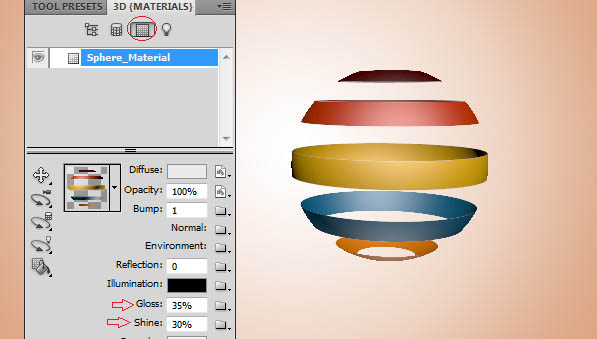 利用3D工具制作漂亮的镂空球体_亿码酷站___亿码酷站平面设计教程插图10