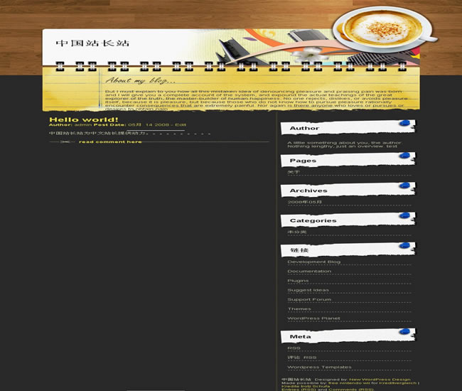 WordPress Coffee Cup模板_亿码酷站_主题下载插图