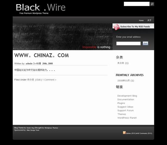 WordPress Blackwire模板_亿码酷站_wordpress模板插图