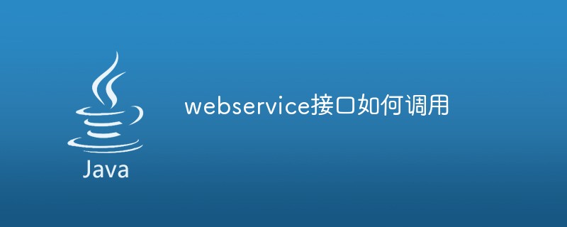 webservice接口如何调用插图