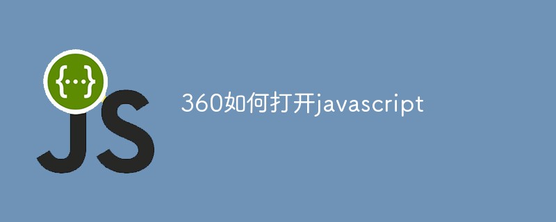 360如何打开javascript插图