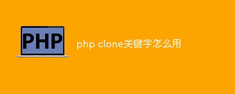 php clone关键字怎么用插图