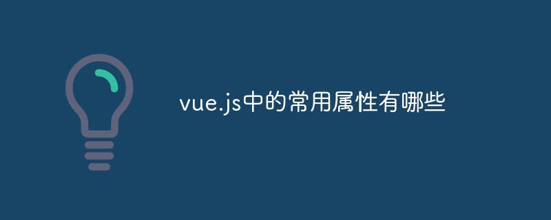 vue.js中的常用属性有哪些插图