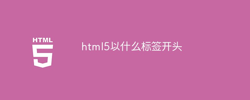 html5以什么标签开头插图