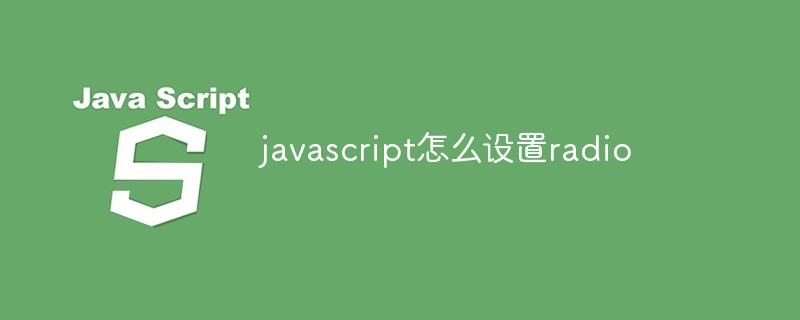javascript怎么设置radio