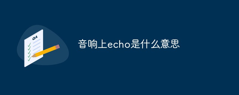 音响上echo是什么意思