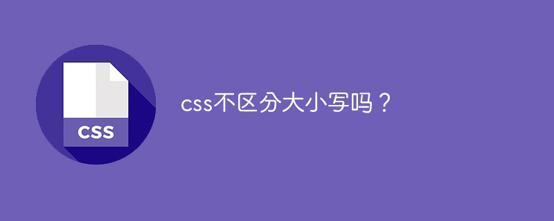 css不区分大小写吗？